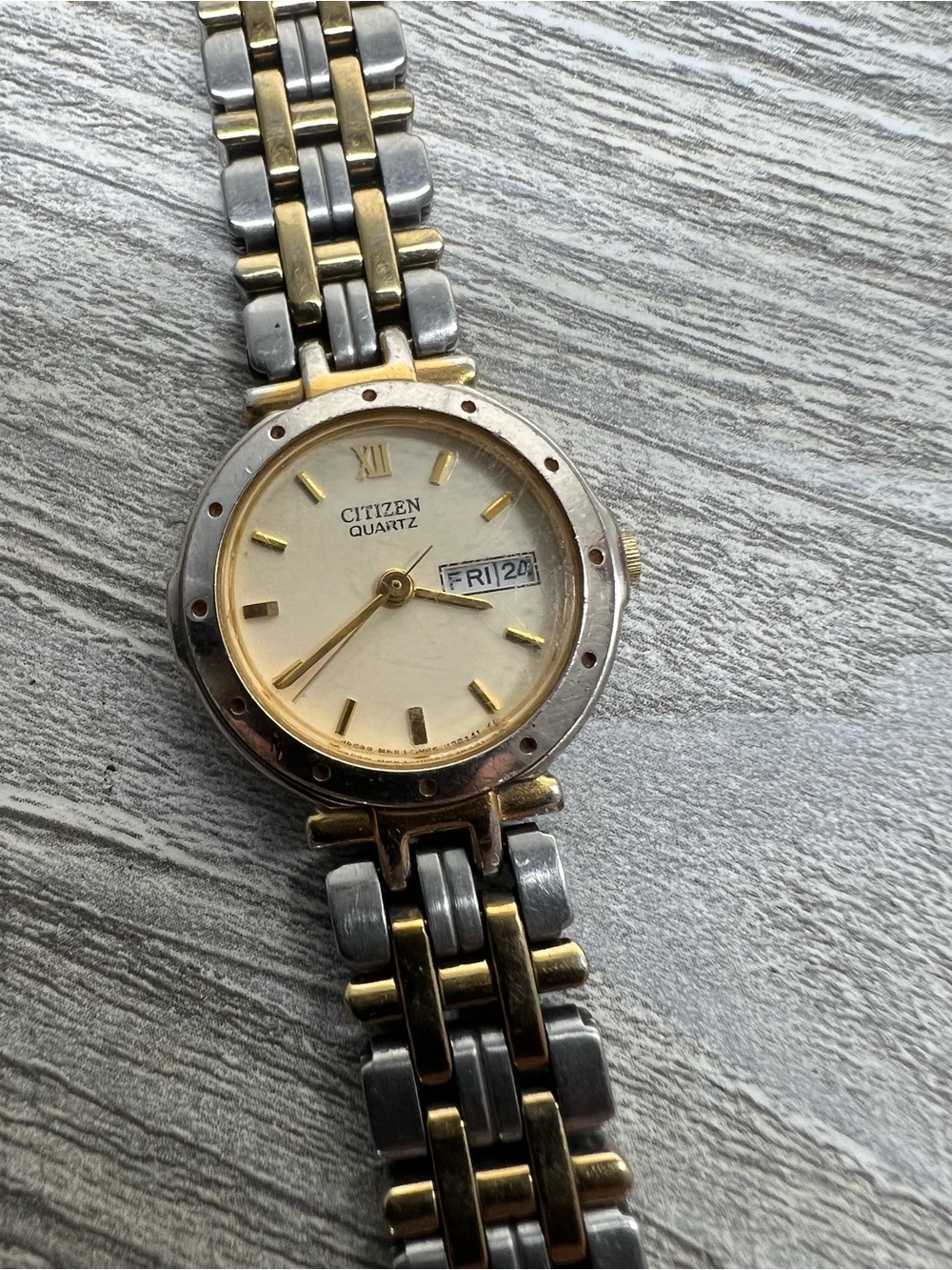 Citizen Two-Tone Bracelet Watch with white Dial